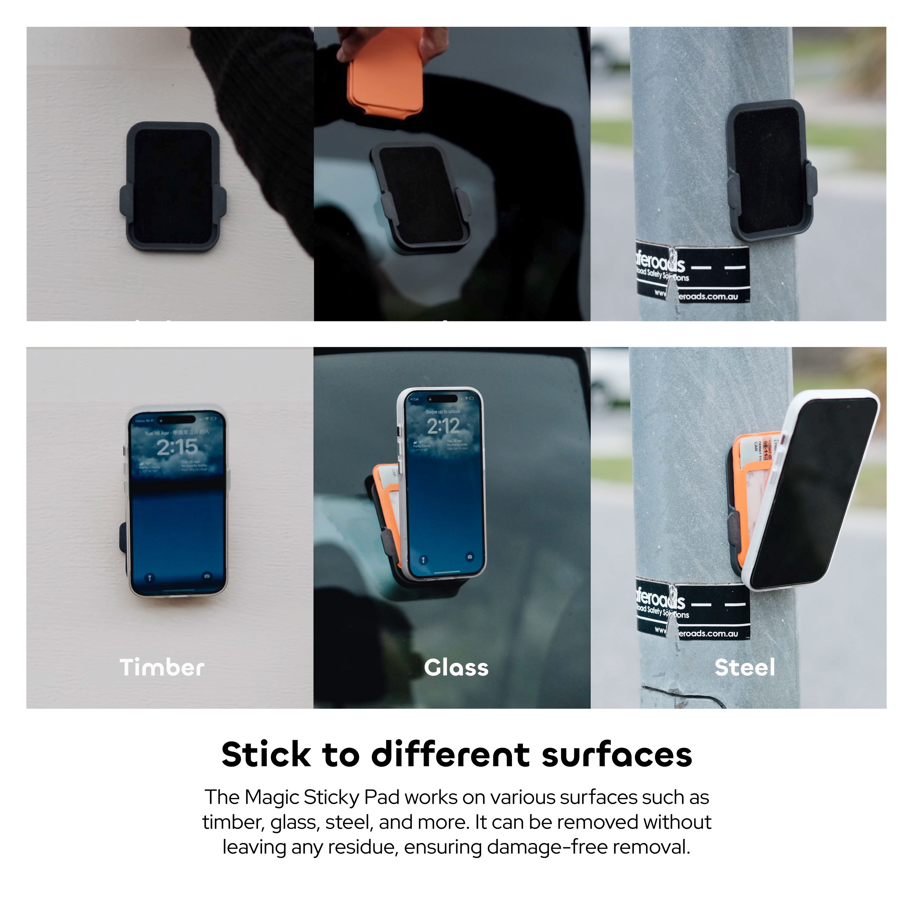 Hellomaco Phone Wallet Surface Mount Black